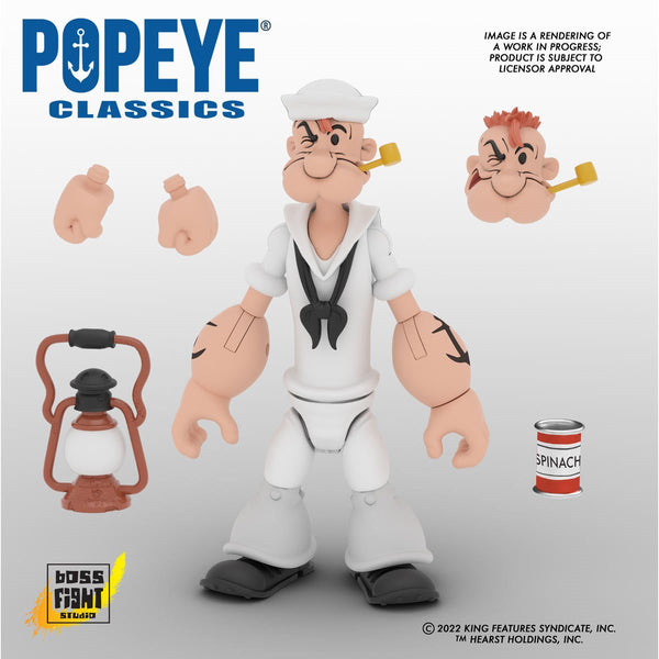 Boss Fight Studio Popeye Classics Popeye White Sailor Suit 1:12