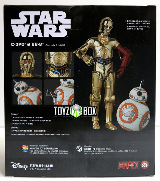 Medicom MAFEX Star Wars The Force Awakens C-3PO & BB-8 Action Figure