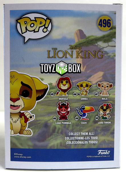 Funko Pop Simba #496 Disney The Lion King Collectible Vinyl Figure