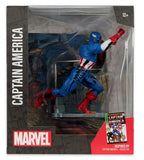 Mcfarlane Toys Marvel 1:10 Posed Captain America Figure