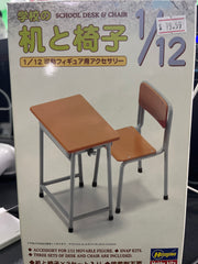 1/12 Action Figure Accesories School Desk & Chair