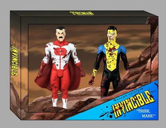 **Pre Order**Diamond Select Invincible Series Bloody Omni-Man and Invincible Deluxe 2 pack Action Figure