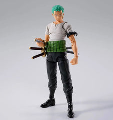 **Pre Order**S.H. Figuarts Roronoa Zoro - Romance Dawn - "One Piece" Action Figure