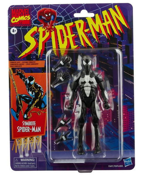 Marvel Legends Spider-Man Symbiote Spider Man Retro Action Figure ...