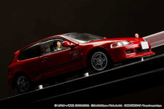 Honda CIVIC (EG6) Myogi Night Kids Shingo Shoji (Initial D: Diorama Set & Driver Figure)