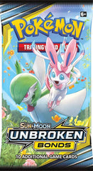 POKEMON Unbroken Bonds Sun & Moon BOOSTER PACK