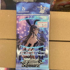 Weiss Schwarz Rascal Does Not Dream of Bunny Girl Senpai BOOSTER Pack